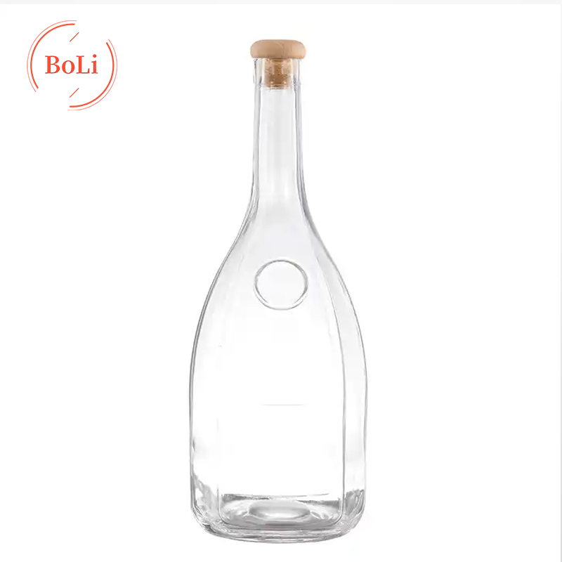 750ml 680g round shape with label area bottle with Co