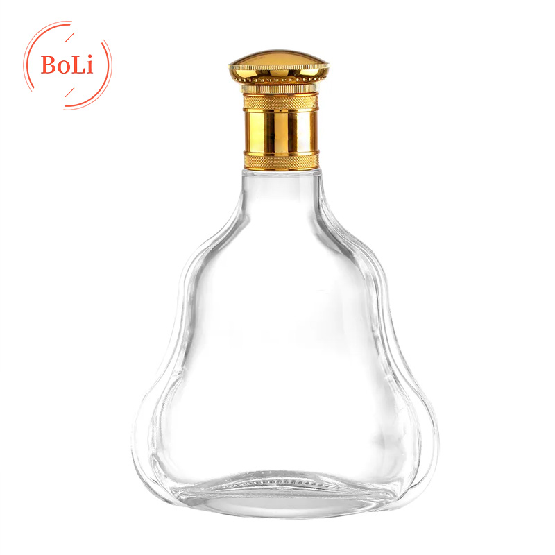 Unique Shaped Gourd Shaped Custom Whisky Brandy 700ml 750ml 500ml 1000ml Empty Glass Bottle