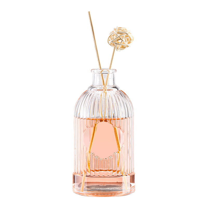 Luxury 100ml 200ml transparent fragrance perfume reed diffuser glass bottle